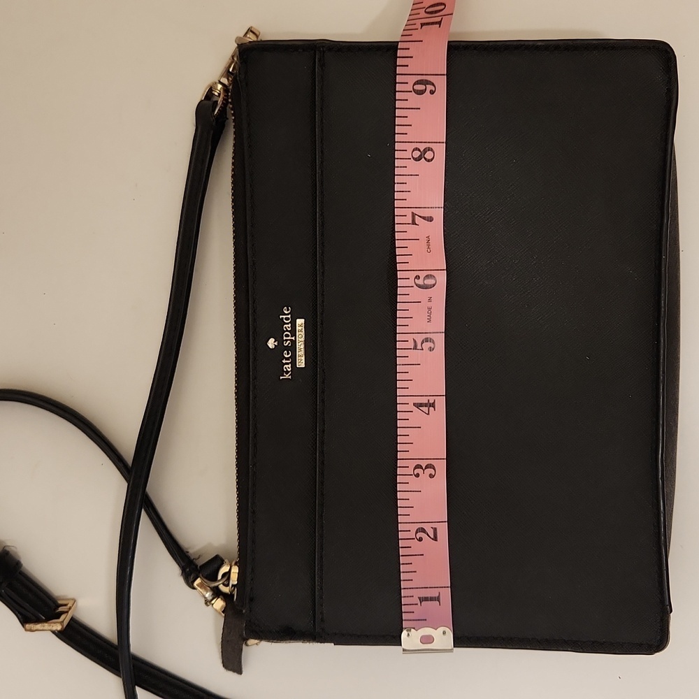 Kate Spade New York Women's Black Saffiano Leather Crossbody - Picture 3 of 16